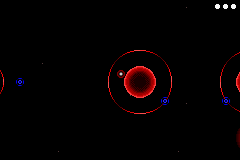 Orbient (Game Boy Advance) screenshot: Dangerously near a planet