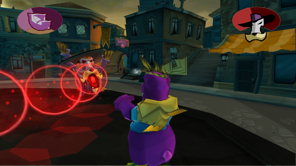 Sly 3: Honor Among Thieves (PlayStation 3) screenshot: Fighting the first boss, Octavio