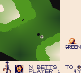 Sports Illustrated: Golf Classic (Game Boy) screenshot: The hole is near!