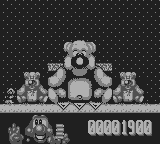 James Pond 2: Codename: RoboCod (Game Boy) screenshot: The first boss: A giant teddy.