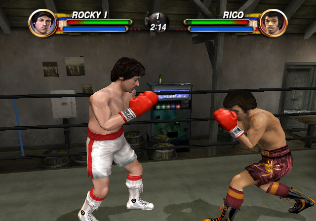 Rocky (GameCube) screenshot: Duking it out