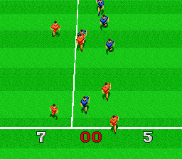 Virtual Soccer (SNES) screenshot: Full Time. Let's go home...