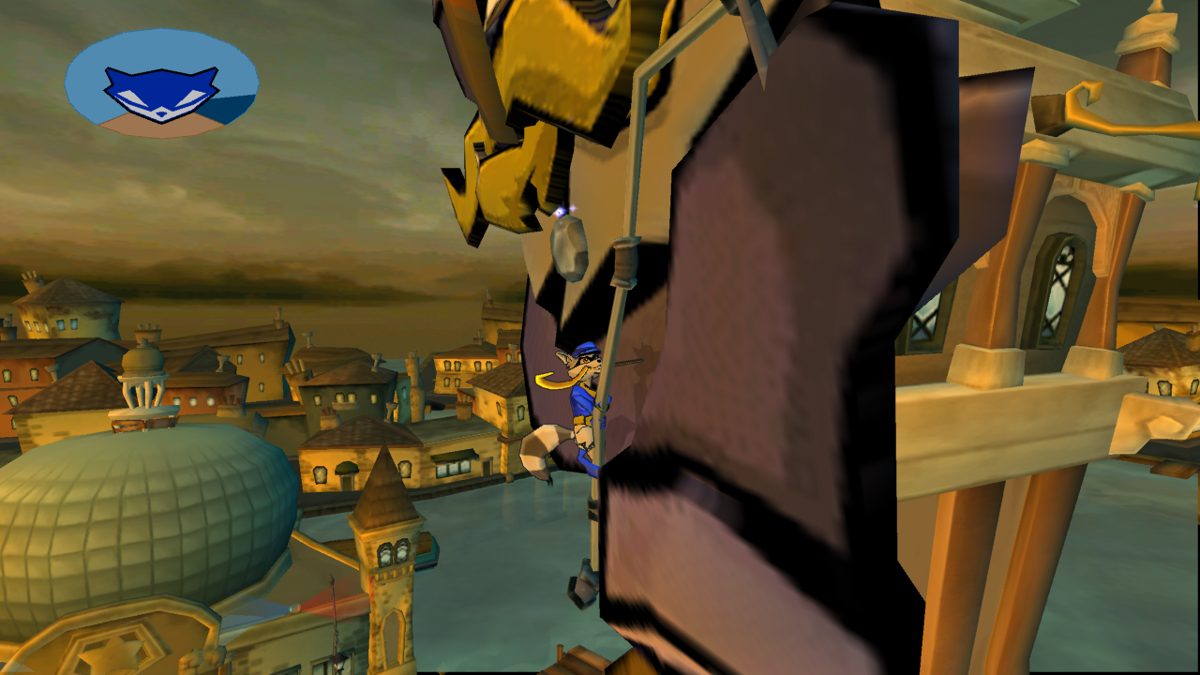 Sly 3: Honor Among Thieves (PlayStation 3) screenshot: Climbing a tower in Venice