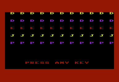 KinderComp (VIC-20) screenshot: Scribble on screen