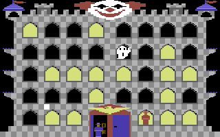 Playful Professor: Math Tutor (Commodore 64) screenshot: Unlocking the door and completing the game
