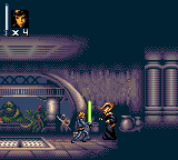 Super Star Wars: Return of the Jedi (Game Gear) screenshot: We even fight Bib Fortuna