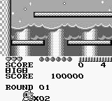 Bubble Bobble: Part 2 (Game Boy) screenshot: Points points points