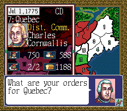 Liberty or Death (SNES) screenshot: We could start by having them speak the proper King's English.
