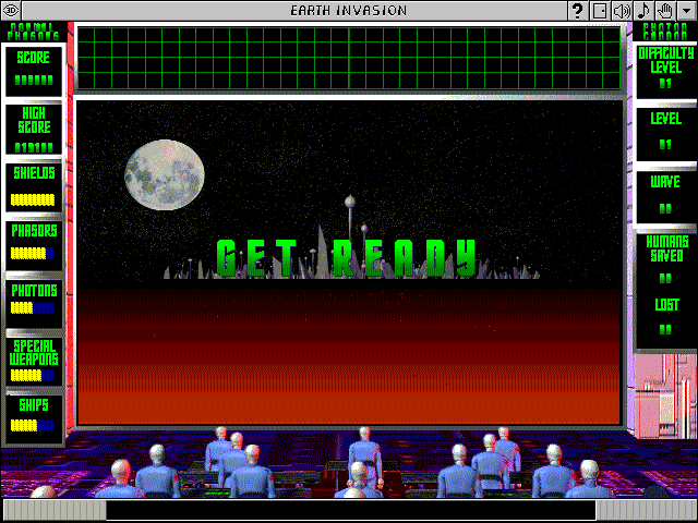Earth Invasion (Windows 16-bit) screenshot: Starting out (Ground Mission)