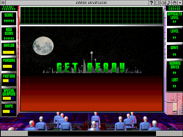 Earth Invasion (Windows 3.x) screenshot: Starting out (Ground Mission)