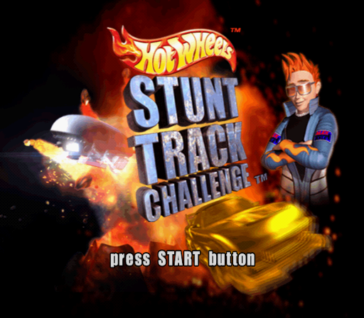 Hot Wheels: Stunt Track Challenge (PlayStation 2) screenshot: Title screen.