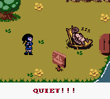 Xena: Warrior Princess (Game Boy Color) screenshot: Sleeping turtle. Great idea!