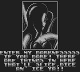 Battletoads (Game Boy) screenshot: The Dark Queen is insulting us as always.