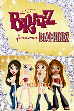 Bratz Forever Diamondz (Nintendo DS) screenshot: Title Screen