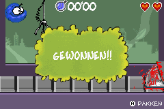 Kid Paddle (Game Boy Advance) screenshot: Won!