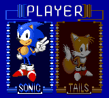 Sonic the Hedgehog: Triple Trouble (Game Gear) screenshot: Choosing between Sonic and Tails