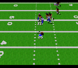Emmitt Smith Football (SNES) screenshot: Playing some football