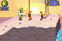 Shrek the Third (Game Boy Advance) screenshot: Zombies dwarfs?