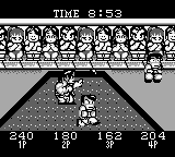 Downtown Nekketsu Kōshinkyoku: Soreyuke Daiundōkai (Game Boy) screenshot: The race