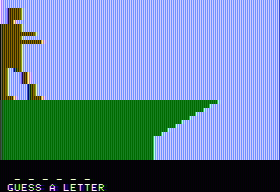 Don't Fall (Apple II) screenshot: Starting out