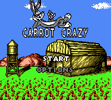 Looney Tunes: Carrot Crazy (Game Boy Color) screenshot: Main Menu