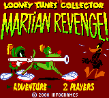 Looney Tunes: Marvin Strikes Back! (Game Boy Color) screenshot: European Release Main Menu