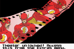 Justice League Heroes: The Flash (Game Boy Advance) screenshot: Unlocked an extra