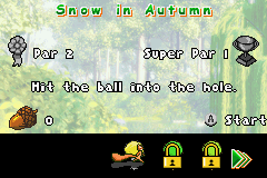 Over the Hedge: Hammy Goes Nuts! (Game Boy Advance) screenshot: Course overview