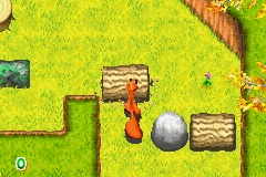 Over the Hedge: Hammy Goes Nuts! (Game Boy Advance) screenshot: Later courses must first be cleared out.
