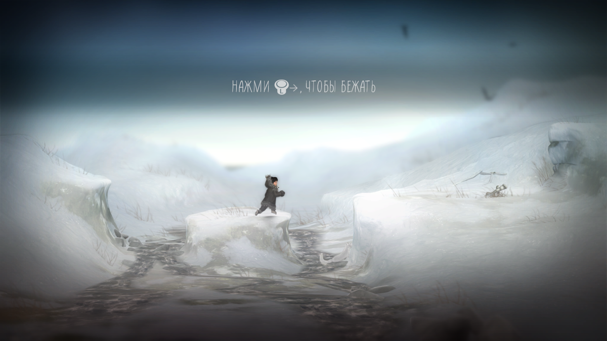 Never Alone: Foxtales (Windows) screenshot: Jumping across a stream