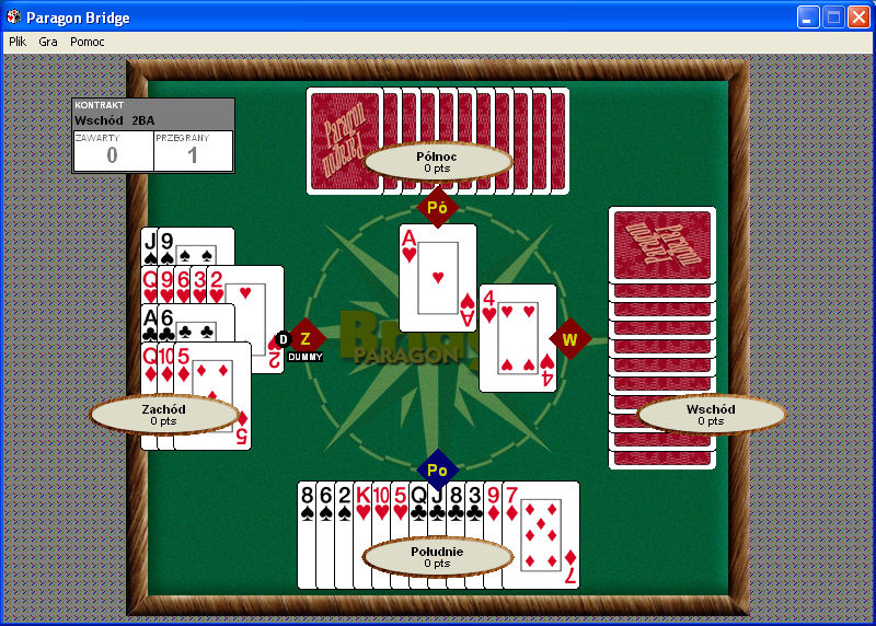 Paragon Bridge (Windows) screenshot: Placing cards