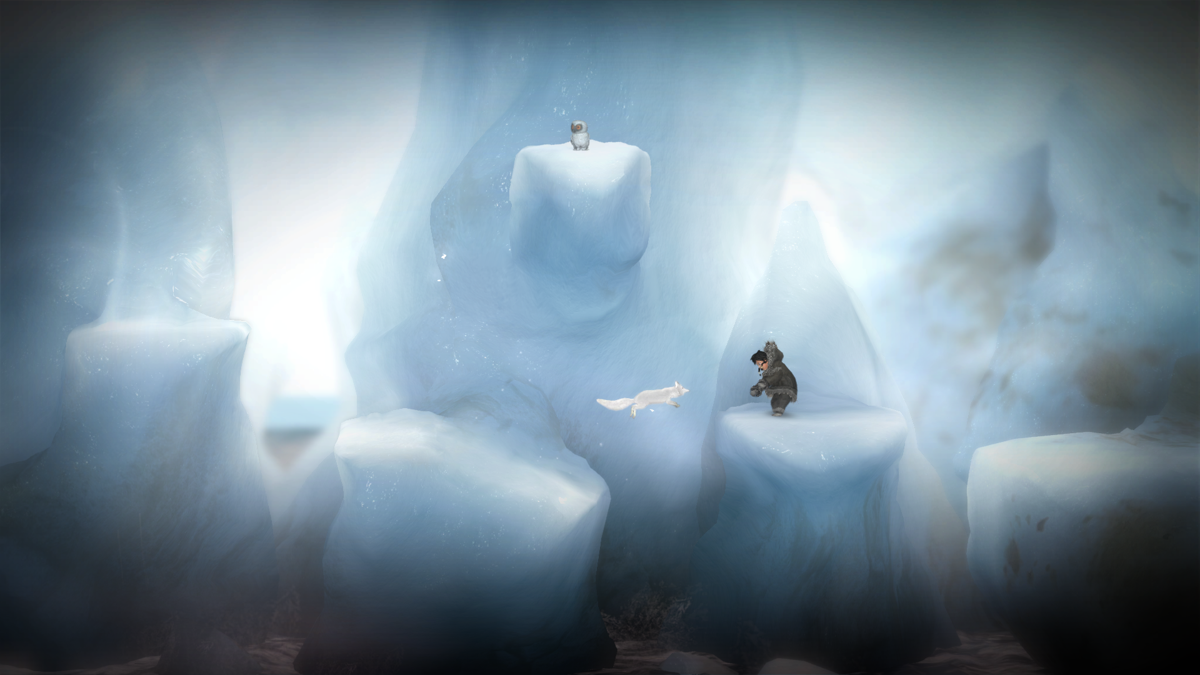Never Alone: Foxtales (Windows) screenshot: There's an owl that unlocks bonus videos