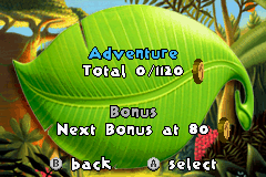 Madagascar (Game Boy Advance) screenshot: Achievements