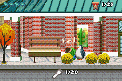 Madagascar: Operation Penguin (Game Boy Advance) screenshot: People can be knocked out.