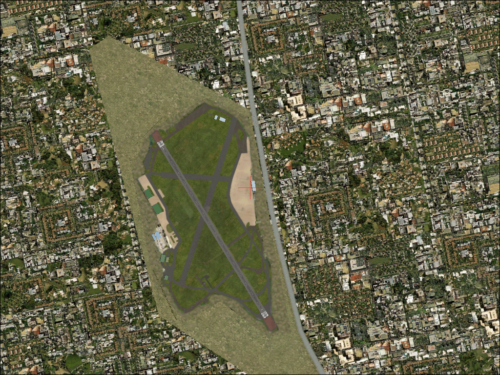 British Airports: South-East England (Windows) screenshot: RAF Northolt - top-down view.