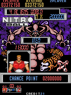 Nitro Ball (Arcade) screenshot: Score stage 4