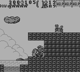 Popeye 2 (Game Boy) screenshot: Smashing blocks
