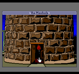 The Manhole (TurboGrafx CD) screenshot: Now it's time to explore the mysterious tower...