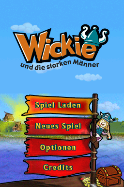 Wickie und die starken Männer (Nintendo DS) screenshot: Title Screen (German)
