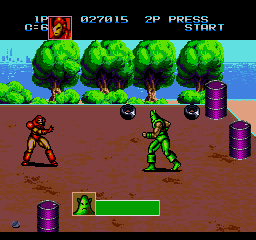 Captain America and the Avengers (Genesis) screenshot: The first main boss