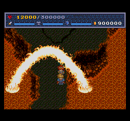 The Legend of Xanadu II (TurboGrafx CD) screenshot: Fire traps in this dungeon