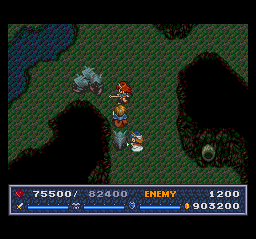 The Legend of Xanadu II (TurboGrafx CD) screenshot: My party members are quicker than me to start hitting the enemies