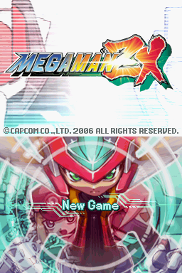 Mega Man ZX (Nintendo DS) screenshot: A brand new (back in the day, that is) DS Megaman game.