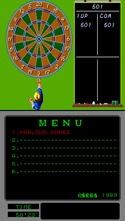 Parlour Games (Arcade) screenshot: Ready to play.