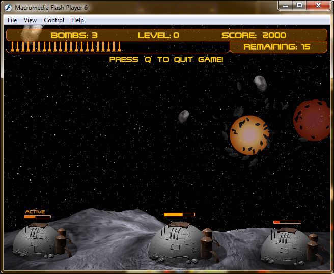 Missile Strike (Windows) screenshot: The explosions are quite well done