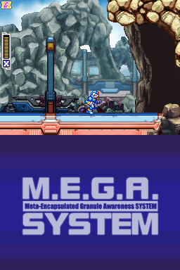 Mega Man ZX (Nintendo DS) screenshot: You never know what you're going to find on the other side...