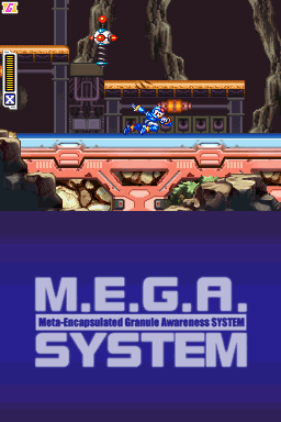 Mega Man ZX (Nintendo DS) screenshot: Dash away from these noisy alarms.