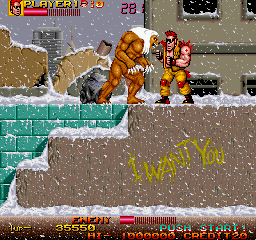 Screenshot of Two Crude Dudes (Arcade, 1990) - MobyGames