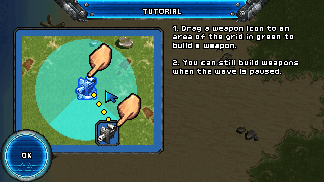 Mega Tower Assault (J2ME) screenshot: How to play the game
