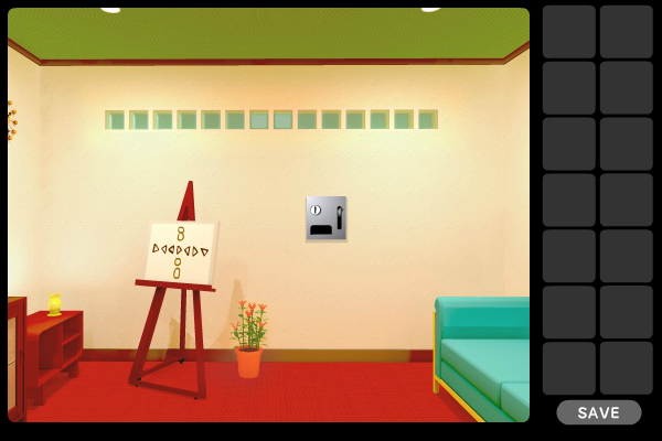RGB (Browser) screenshot: A painter's easel and a mysterious machine in the wall